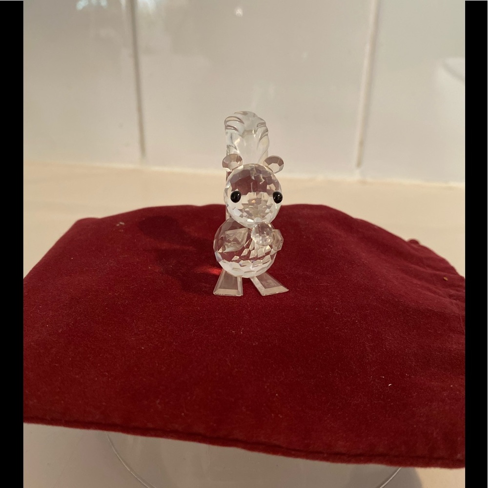 Swarovski Crystal Squirrel with Nut Figurine
